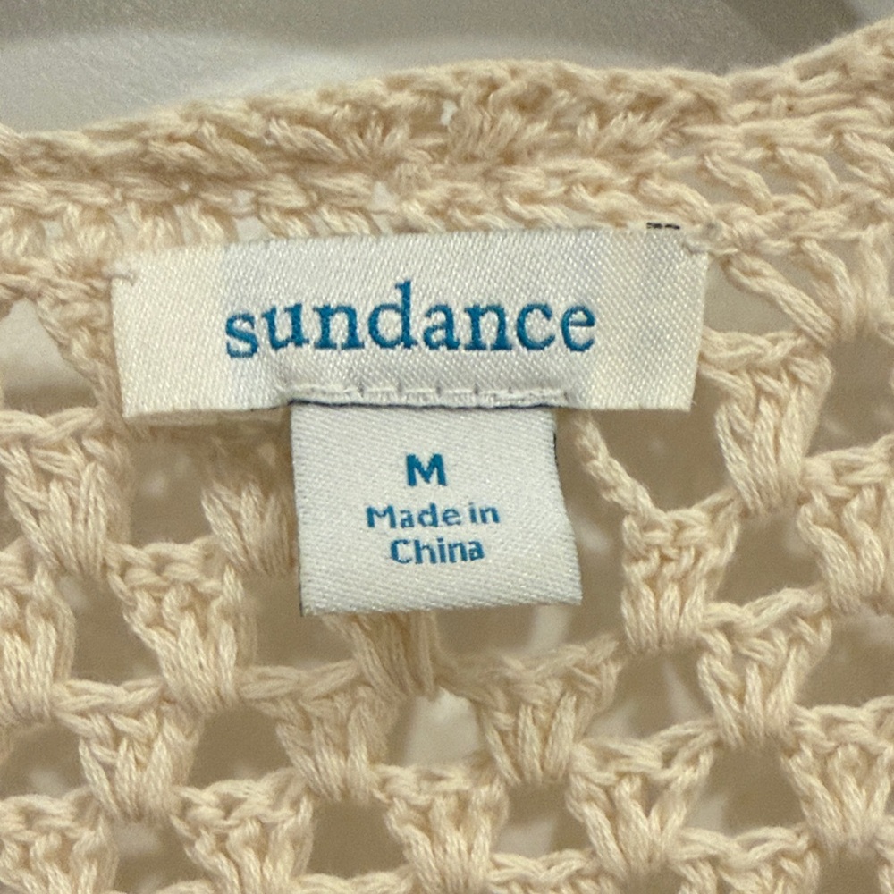 Sundance Ivory Crochet Cardigan - Picture 4 of 7